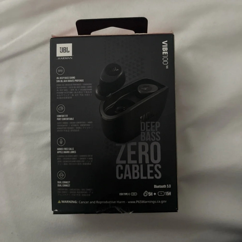 JBL Vibe 100TWS Black Wireless Earbuds